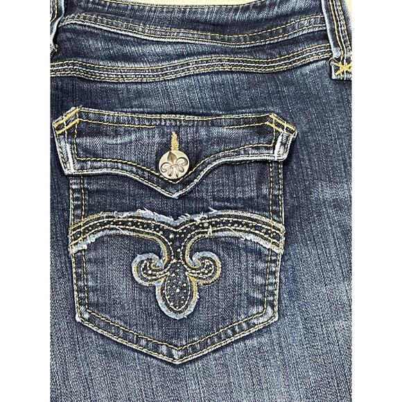 Houston 20X Low Rise Slim Fit Boot Cut Jeans Women’s 35x33 Embellished Western - Picture 6 of 11